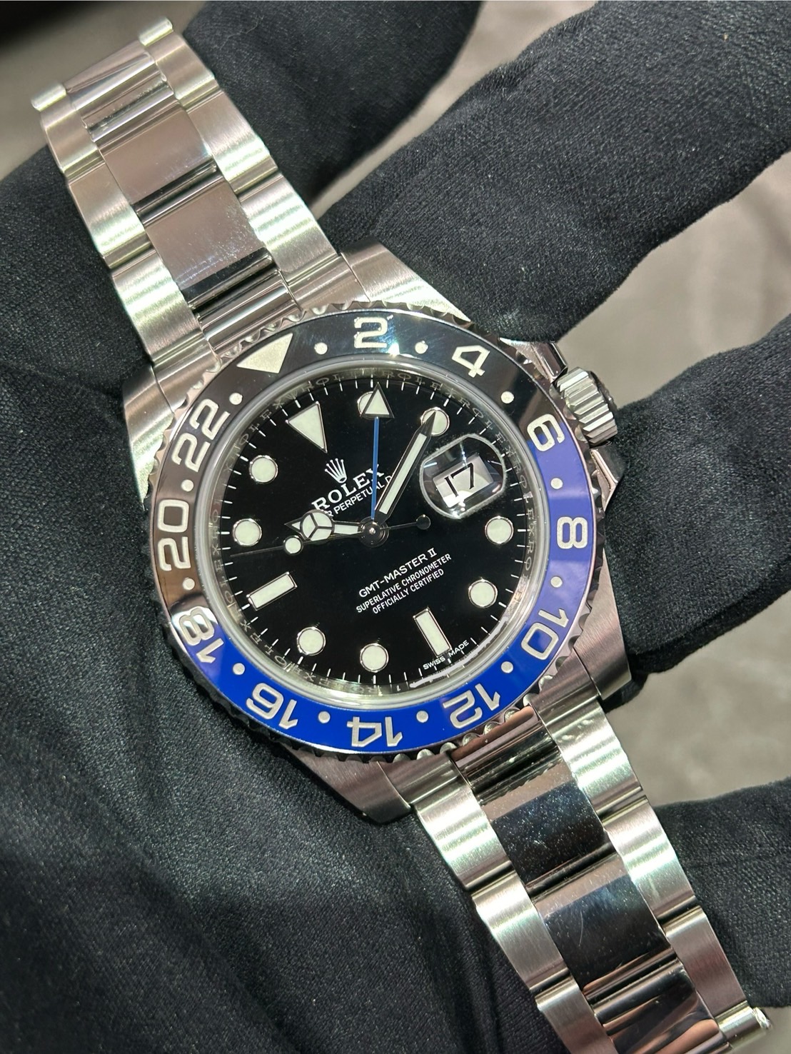 ROLEX(ロレックス)GMTマスターⅡ【2018年4月印】【中古品】【116710BLNR】