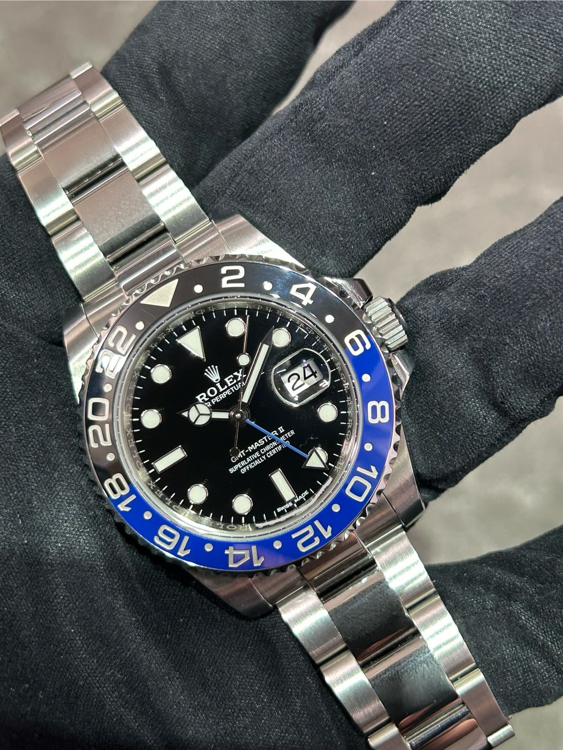 ROLEX(ロレックス)GMTマスターⅡ【2016年9月印】【中古美品】【116710BLNR】