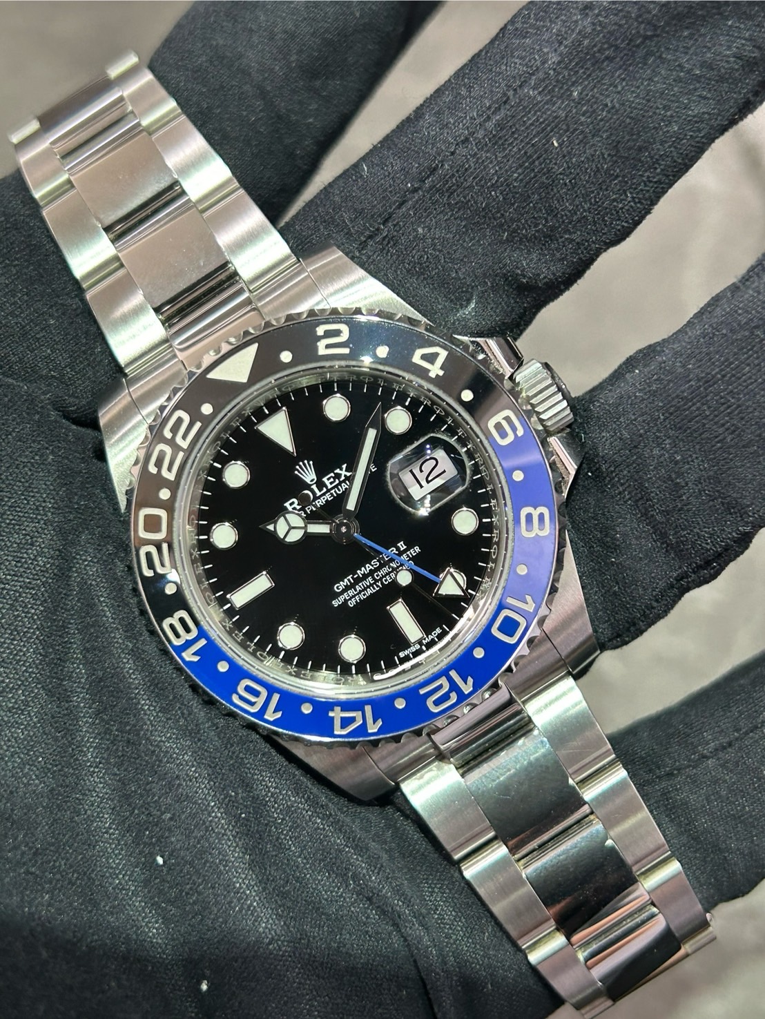 ROLEX(ロレックス)GMTマスターⅡ【2019年3月印】【中古美品】【116710BLNR】