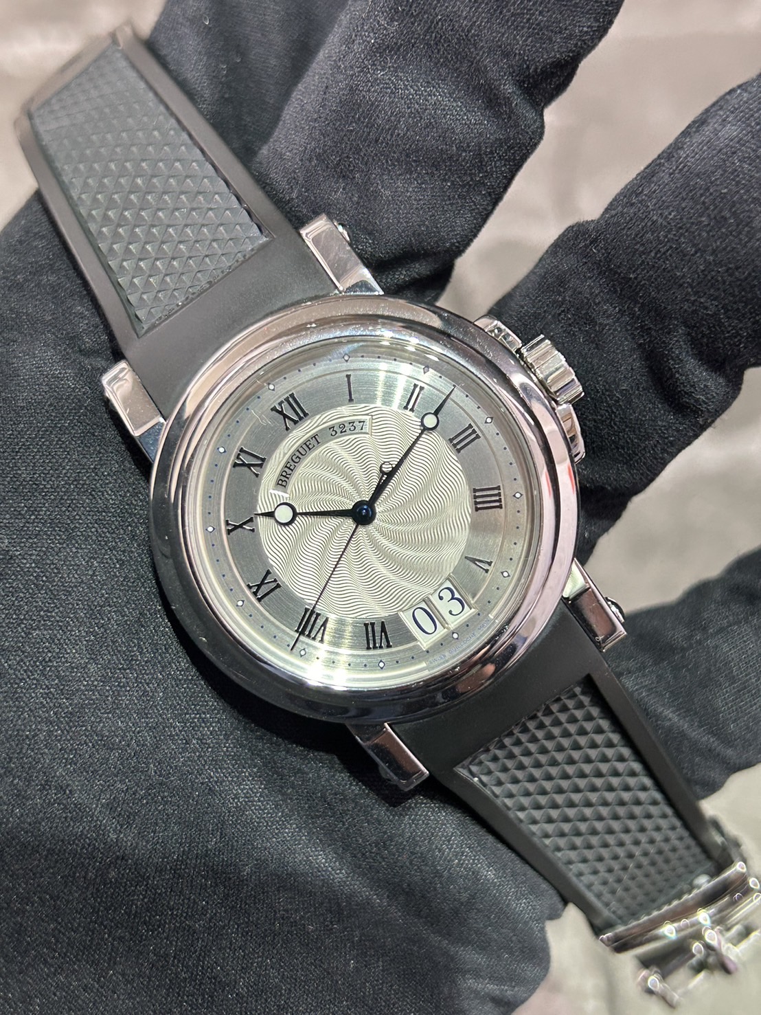 BREGUET(ブレゲ) マリーンⅡラージデイト【2017年5月印】【中古品】【5817ST/12/5V8】